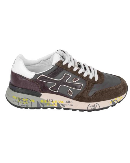 Shop PREMIATA  Scarpe: Premiata sneakers MICK.
Logo Premiata.
Nylon decolorato effetto used.
Suola ergonomica.
Tomaia: 45% pelle di vitello 45% poliammide 10% poliuretano
Suola: 65% EVA 5% TPU (PLASTIC MATERIAL) 30% RUBBER.
Made in Vietnam.. MICK-6417